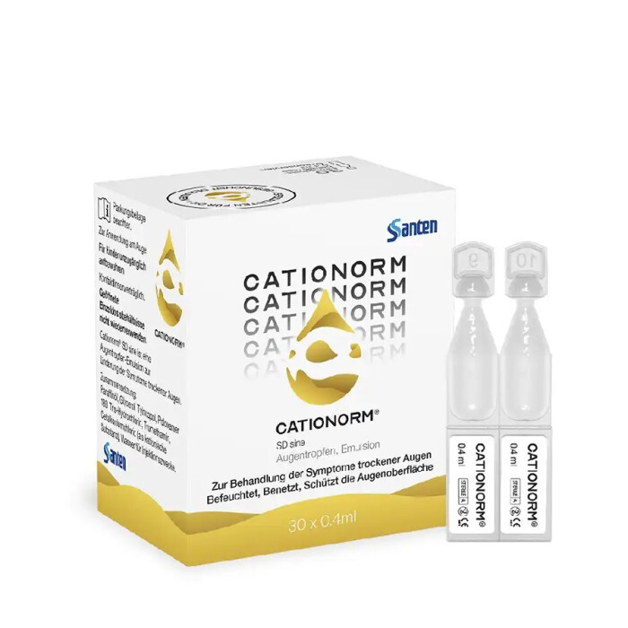 CATIONORM Augentropfen - Schutz bei Trockenen und/oder tränenden Trockenen Augen, 30 St. Einzeldosispipetten
