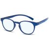 Blaulichtfilter-Lesebrille MNR1 aus hochwertigem Kunststoff mit Federscharnier und praktischer Nackenhalterfunktion Blau +2,50 dpt