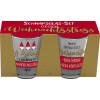 GRUSS & CO Schnapsglas-Set Motiv "Weihnachtsstress" Geschenkset bestehend aus 2 Schnapsgläsern