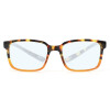 Blaulichtfilter-Lesebrille MNR2 aus stabilem Kunststoff mit Federscharnier und praktischer Nackenhalterfunktion Havanna-Orange +1,50 dpt