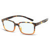 Blaulichtfilter-Lesebrille MNR2 aus stabilem Kunststoff mit Federscharnier und praktischer Nackenhalterfunktion Havanna-Orange +1,50 dpt