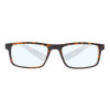 Stabile Kunststoff-Lesebrille MNR3 mit Blaulichtfilter und Federscharnier inkl. praktischer Nackenhalterfunktion Havanna +2,00 dpt