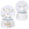 Gruss & CO Traumkugel mit Motiv Engel | Kugel aus Glas, Polyresin, Weiß, Höhe 6,5 cm, Motivdruck Dein Schutzengel | Geschenk Kommunion, Konfirmation, Weihnachten | 46636