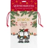 Sheepworld Geschenkbeutel Motiv "Gibt" | Stoffbeutel mit Zugband zum Verschließen, 27,3 cm x 20,7 cm, Beutel mit Wintermotiv | Geschenk Winter, Weihnachten | 51140