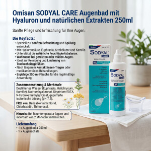 Omisan SODYAL CARE Augenbad mit Hyaluron und...