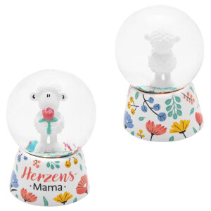 Sheepworld Traumkugel Motiv Herzensmama zum Schütteln, Geschenk für Mama, Muttertag, Geburtstag