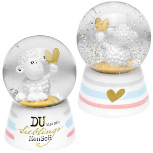 Süße Traumkugel »Du bist mein Lieblingsmensch« mit Silberglitter von Sheepworld