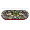FRIDOLIN Hartschalen-Brillenetui aus Metall mit Kunstdruck William Morris "Erdbeerdieb"