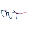 Sportliche Vollrand-Brillenfassung HA 6553 002 für Herren in Grau / Rot