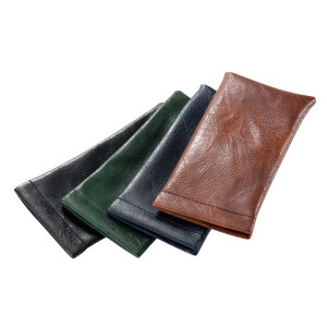 Elegantes Einsteck - Brillenetui aus Leder in 4 Farben