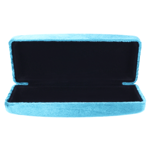 Elegantes Brillenetui VELLUTO mit Samtbezug in drei Farben