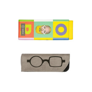 Ausgefallene schwarze Designer-Lesebrille Andy mit...