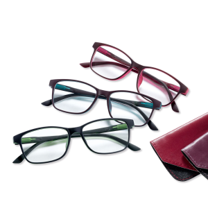 Leichte Fertiglesebrille CAROLINA in drei Farben mit...