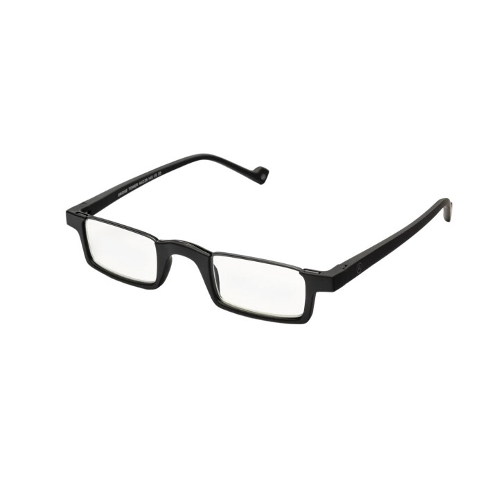 Markante schwarze Look-Over-Lesebrille Bridge Square Tower mit eckigen Gläsern
