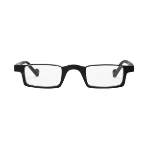 Markante schwarze Look-Over-Lesebrille Bridge Square...