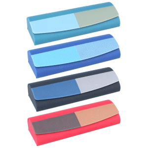 Optisch elegantes Brillenetui Marina im Lederlook in 4...