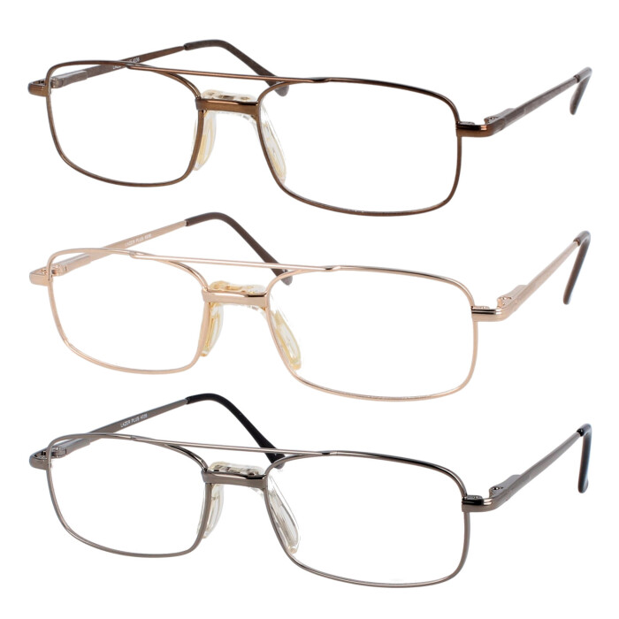 Stylische Lesebrille TIBOR (klein) mit Federscharnier und verstellbarem Sattelsteg - mit individueller Stärke