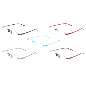 Praktische Memory Flex Lesebrille  – Randlos &...