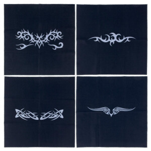 Duggert Microfasertuch 20x20 cm mit Tribal-Tattoo Motiven...
