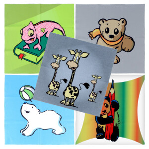 Duggert Microfaser Brillenputztuch COMIC - 20x20 cm inkl....