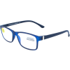 Zeitlose Kunststoffbrille mit selbsttönenden, entspiegelten Gläsern Blau +1,00 dpt