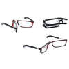 Falt-Lesebrille NEAL mit Teleskopbügeln Schwarz glänzend +2,00 dpt