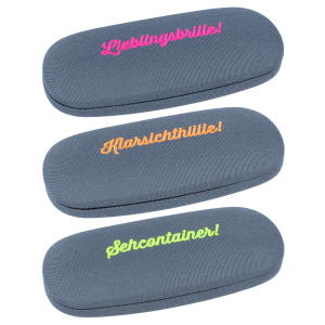 Schlichtes Brillenetui RÜGEN mit Nylonbezug aus...