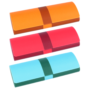 Farbenfrohes Brillenetui KELLY mit zweifarbigem...