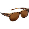 Polarisierende Überbrille / Sonnenbrille Dublin in  Havanna Glänzend mit 100 % UV-Schutz