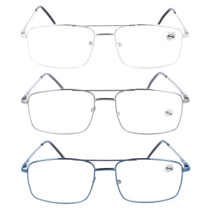 Reflexx Visions Lesebrille im klassichen Metallrahmen Design