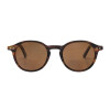 Runde Bifokal Lese-Sonnenbrille Panda Sun Gwen in dunklem Bambus-Ton