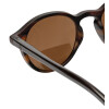 Runde Bifokal Lese-Sonnenbrille Panda Sun Gwen in dunklem Bambus-Ton
