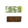 Runde Bifokal Lese-Sonnenbrille Panda Sun Gwen in dunklem Bambus-Ton