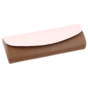 Stylisches Brillenetui Mumie Oski in Braun und Rosa