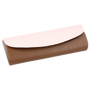 Stylisches Brillenetui Mumie Oski in Braun und Rosa
