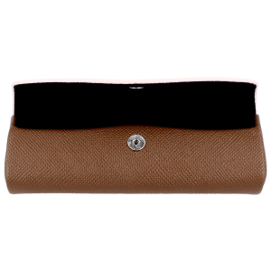 Stylisches Brillenetui Mumie Oski in Braun und Rosa