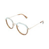 Heyelander INNES - Runde Vollrand Metallbrille in Eisblau-Havanna