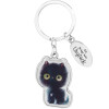 Sheepworld Schlüsselanhänger Schwarze Katze - Anhänger in Katzenform, Läge 8 cm mit Schlüsselring