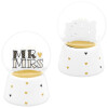 Romantische Traumkugel MR & MRS mit Glitzerregen
