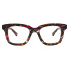 Heyelander CONALL- Damenbrille – Halbtransparente Havanna-Vollrandfassung aus Acetat