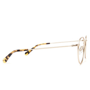 Heyelander BOYD - Elegante Titanbrille in Hellgold & Havanna – Ultraleichte Vollrandfassung