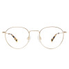Heyelander BOYD - Elegante Titanbrille in Hellgold & Havanna – Ultraleichte Vollrandfassung