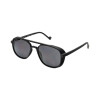 Stylische Bifokal Lese-Sonnenbrille Polar Pilot Crux in mattem Schwarz
