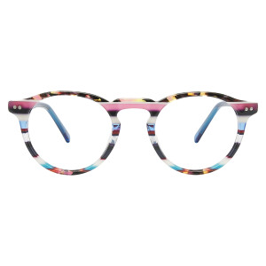 Heyelander ARRA - Farbenfrohe Acetatbrille im Streifendesign