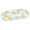 Metall-Brillenetuis – Hartschale Blue Daisy mit sommerlichem Gänseblümchen-Muster