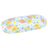 Metall-Brillenetuis – Hartschale Blue Daisy mit sommerlichem Gänseblümchen-Muster