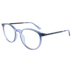 Vollrandbrille in Transparent Grau mit blau verspiegeltem...