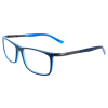 Moderne Kunststoffbrille mit Federscharnieren in Blau