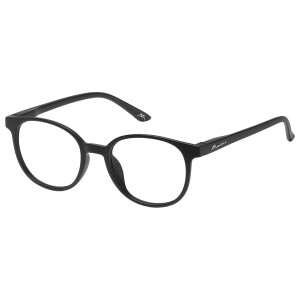 Montana Eyewear MRC-2 Lesebrille in Schwarz mit magnetischem Sonnenclip +3,00 dpt