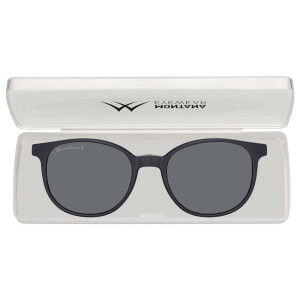 Montana Eyewear MRC-2 Lesebrille in Schwarz mit magnetischem Sonnenclip +3,00 dpt